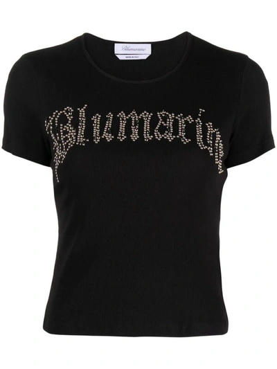 Shop Blumarine Tshirt Clothing In Black
