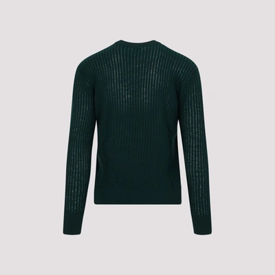 Shop Bottega Veneta Light Wool Sweater In Green