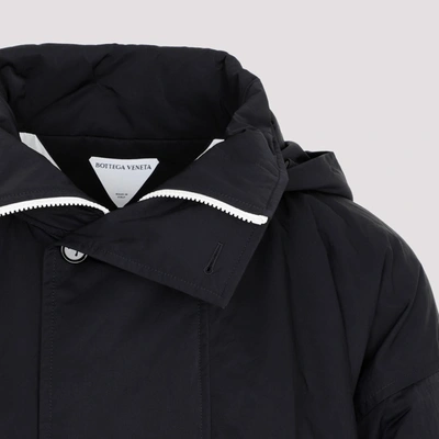 Shop Bottega Veneta Nylon Jacket Coat In Black