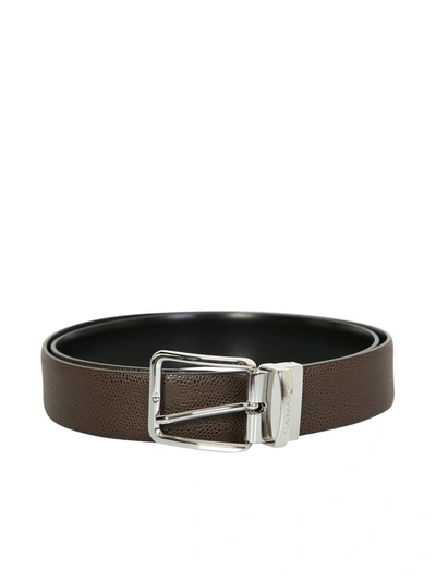 Shop Canali Belts In Brown
