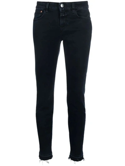 Closed Baker Mid-rise Skinny Jeans In Black