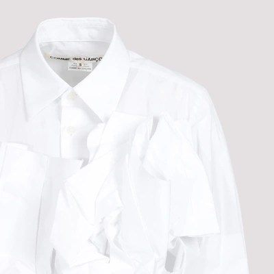 Shop Comme Des Garçons Cotton Blouse Shirt In White