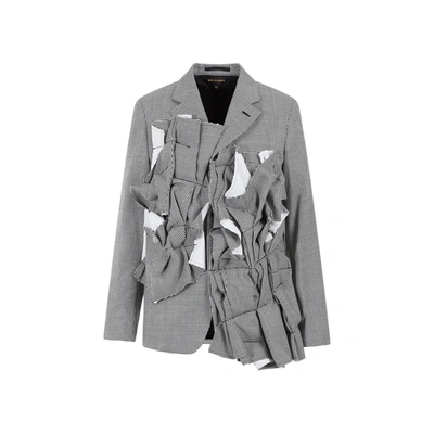 Shop Comme Des Garçons Wool Jacket In Grey
