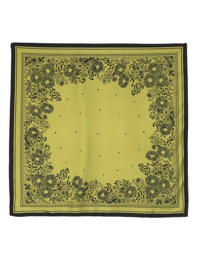 Destin Silky Carre 90 X 90 Cm Scarf Accessories In Green