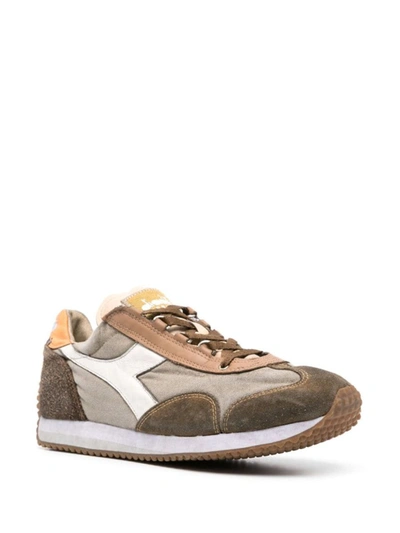 Shop Diadora Equipe H Dirty Stone Wash Evo Sneakers Shoes In Brown
