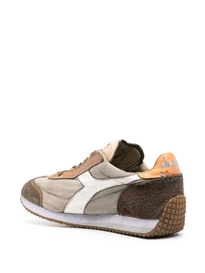 Shop Diadora Equipe H Dirty Stone Wash Evo Sneakers Shoes In Brown