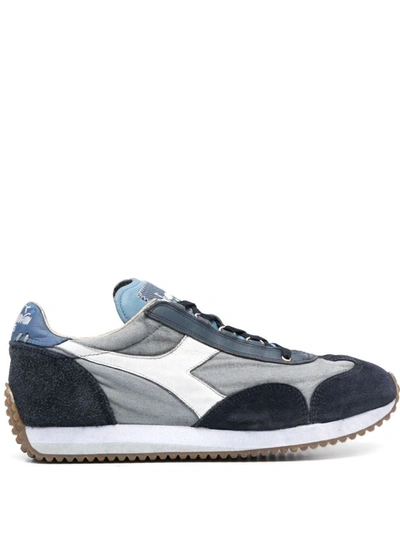 Shop Diadora Equipe H Dirty Stone Wash Evo Sneakers Shoes In Blue