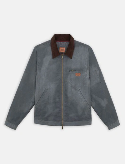 Shop Dickies Lucas Waxed Zip Jacket Clothing In Grey