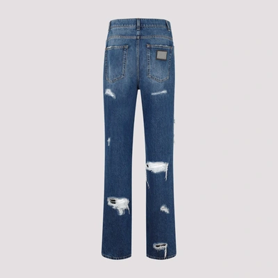 Shop Dolce & Gabbana Cotton Jeans In Blue