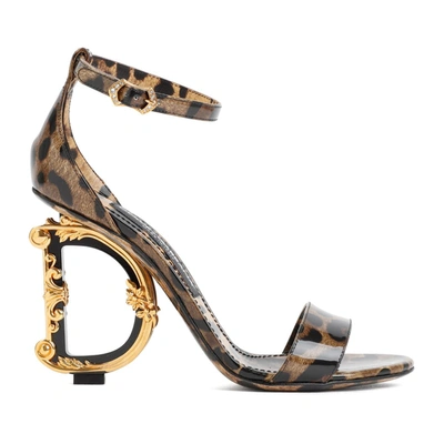 Shop Dolce & Gabbana Sandals Shoes In Nude & Neutrals
