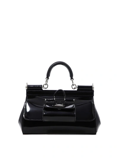 Shop Dolce & Gabbana "sicily Kim " Handbag In Black