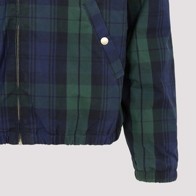 Shop Drôle De Monsieur La Veste Tartan Jacket In Green