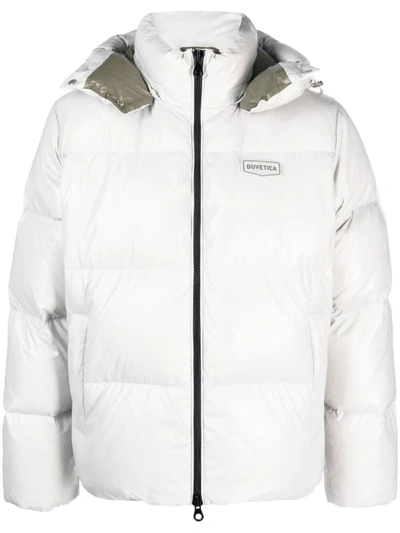 Duvetica `tifo` Hooded Padded Jacket In Grey