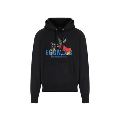 Shop Egonlab Fantasia Hoodie Sweatshirt In Black