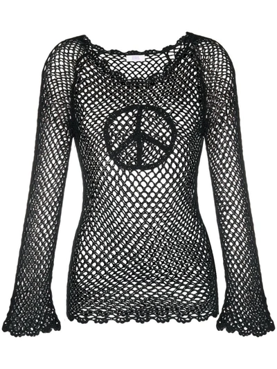 Erl Fishnet Sweater In 1 Brown