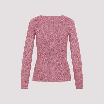 Shop Gabriela Hearst Sayra Cardigan Sweater In Pink & Purple