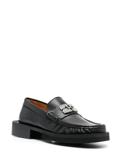Shop Ganni Flat Shoes In Black