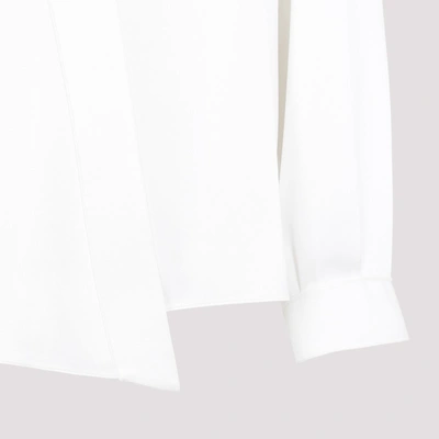 Shop Giorgio Armani Silk Shirt In White