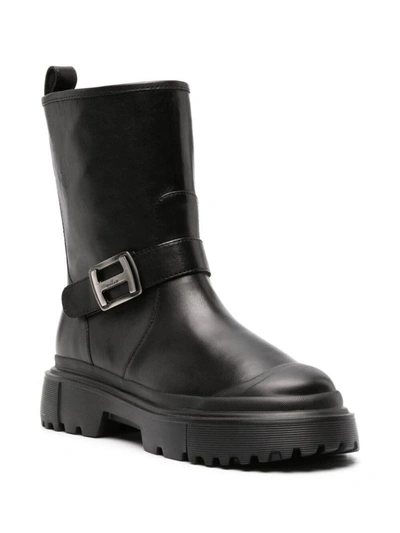 Shop Hogan Boots Shoes In Black