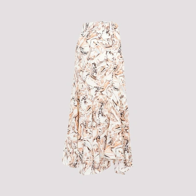 Shop Isabel Marant Toscane Skirt In Nude & Neutrals