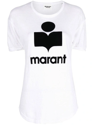 Shop Isabel Marant Étoile Koldi T-shirt Clothing In White