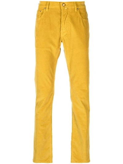 Shop Jacob Cohen Bard Slim Fit Jeans Clothing In Yellow & Orange