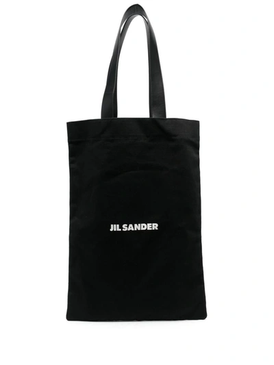 Shop Jil Sander Large Book Tote Bags In Black
