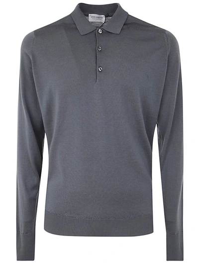 Shop John Smedley Cotswold Long Sleeves Shirt Clothing In Grey