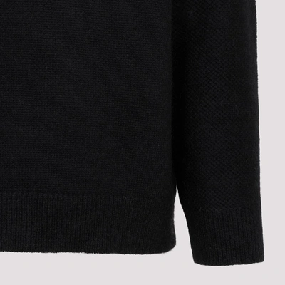 Shop Junya Watanabe Wool Sweater In Black