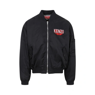 Shop Kenzo 3d Flight Bomber Jacket In Black