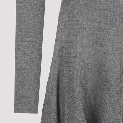 Shop Khaite Dany Dress In Grey