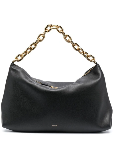 Shop Khaite Clara Shoulder Bag Bags In 200 Black