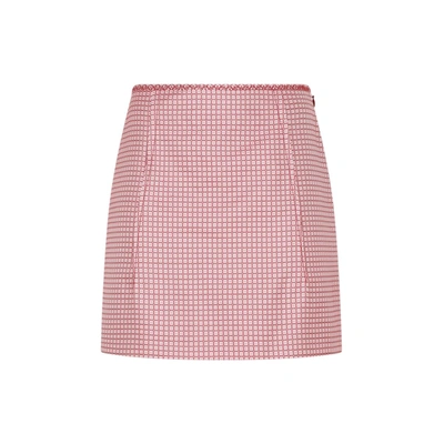 Shop Lanvin A-line Short Skirt In Pink & Purple