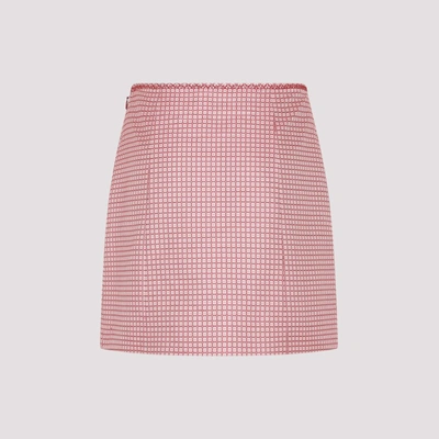 Shop Lanvin A-line Short Skirt In Pink & Purple