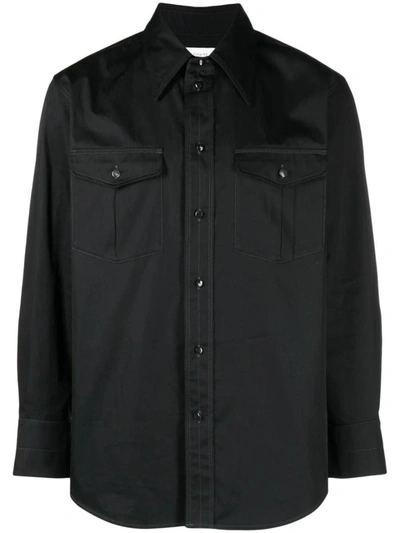 Shop Lemaire Shirt In Bk Black