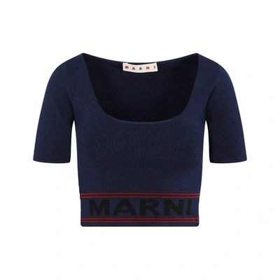 Shop Marni Sweater In Blue