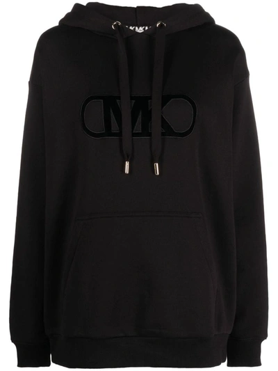 Shop Michael Kors Logo Sweatshirt Clothing In Black