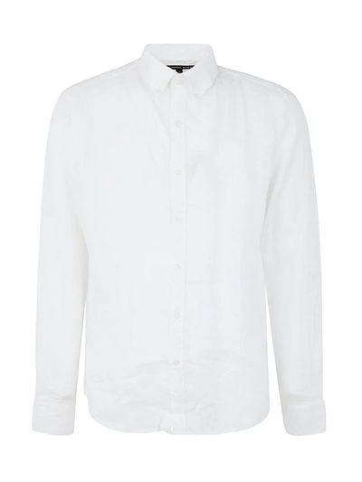 Shop Michael Kors Long Sleeved Linen Shirt Clothing In White