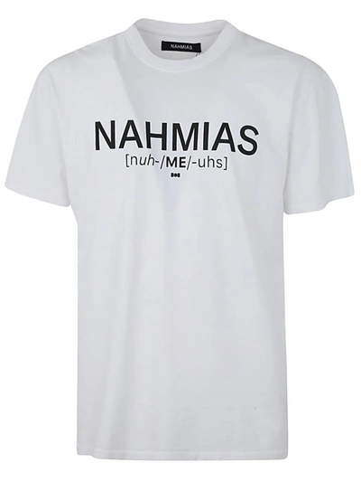Shop Nahmias Pronunciation T-shirt Clothing In White