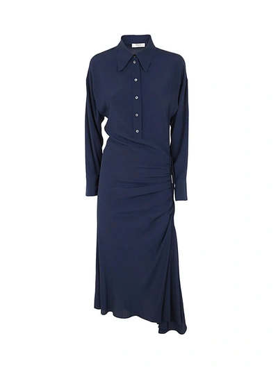 Shop Nina 14.7 Mixed Silk Dress Clothing In Blue