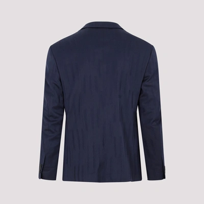 Shop Off-white Shibori Relaxed Jacket In Blue