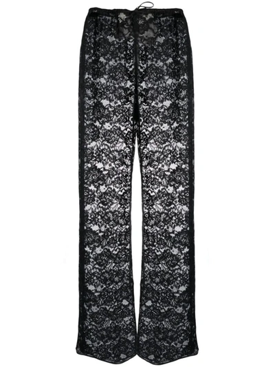 Shop Oseree Oséree O-lover Lace Pants Clothing In Black