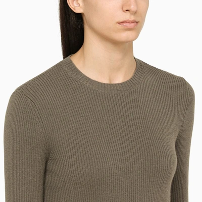 Shop Our Legacy Grey Crew-neck Pullover In Green