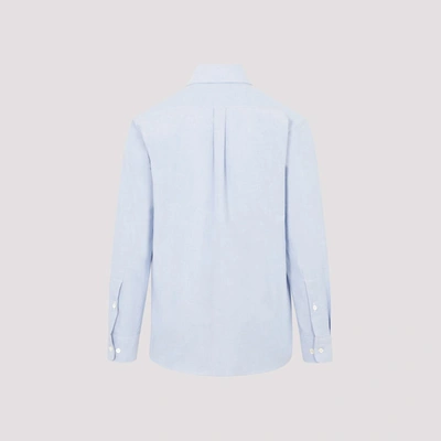 Shop Palm Angels Sartorial Tape Shirt In Blue