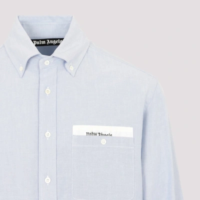 Shop Palm Angels Sartorial Tape Shirt In Blue