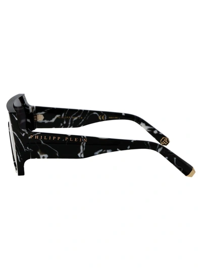 Philipp Plein Sunglasses In 0z21 Nero Marmorizzato