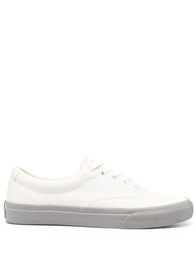Shop Polo Ralph Lauren Keaton-tabii-sneakers-low Top Lace Shoes In White
