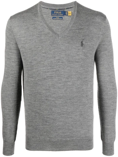 Shop Polo Ralph Lauren Pullover Clothing In Grey