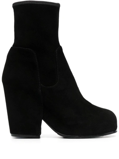 Shop Random Identities Platform Boots Shoes In 10000 Black