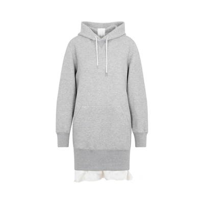 Shop Sacai Sweat Hoodie Sweatshirt In Grey